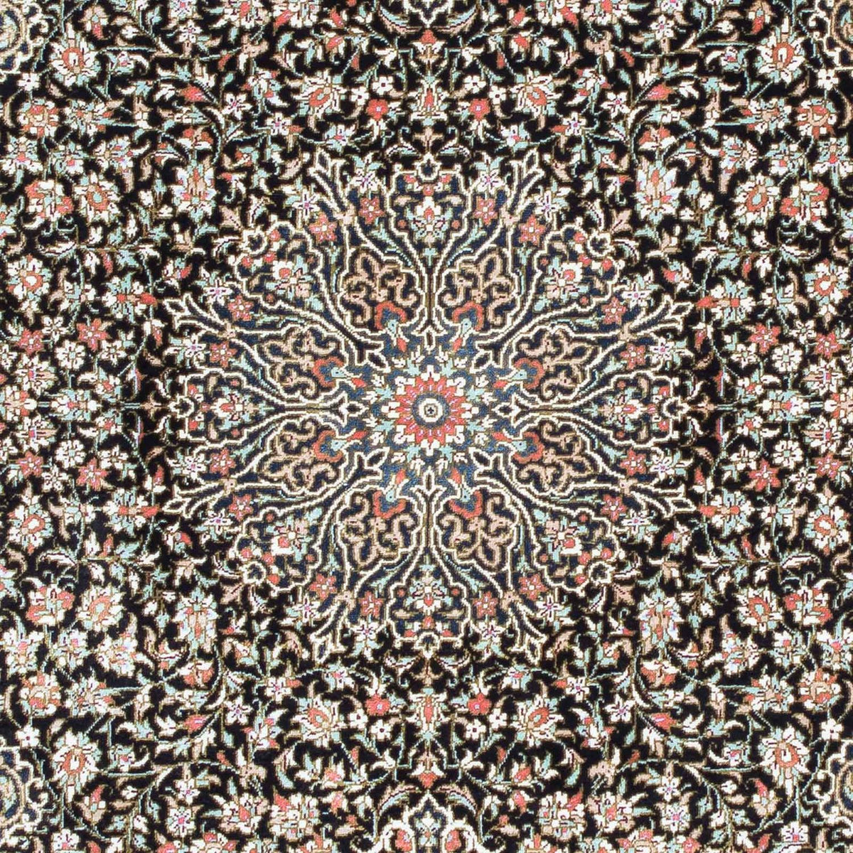 Persisk tæppe - Ghom - 119 x 79 cm - mørkeblå