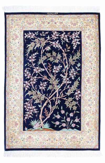 Qom Tæppe 80x119cm - Persisk tæppe