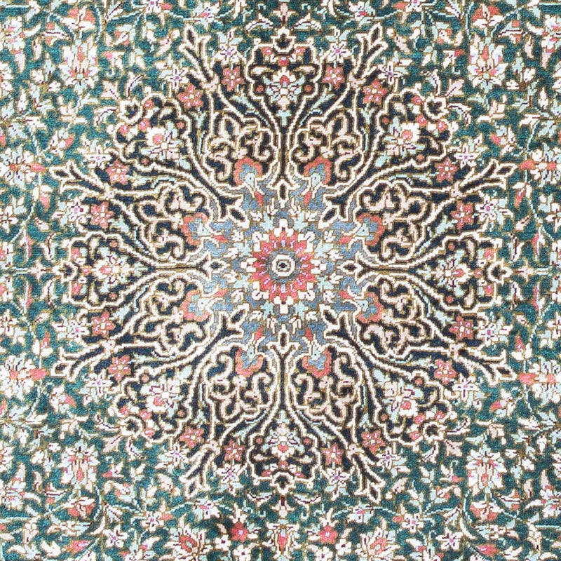 Persisk tæppe - Ghom - 119 x 77 cm - mørkeblå