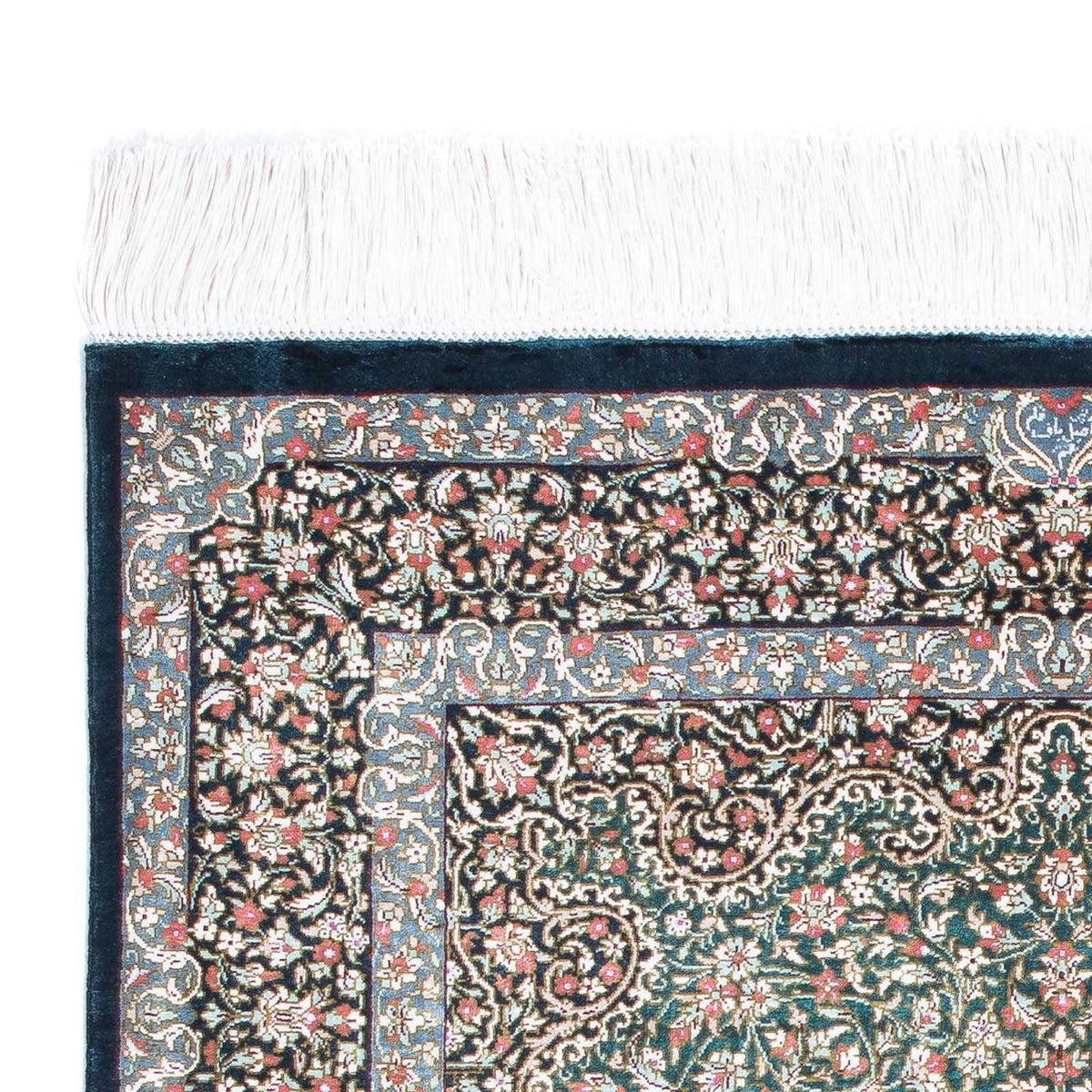 Persisk tæppe - Ghom - 119 x 77 cm - mørkeblå