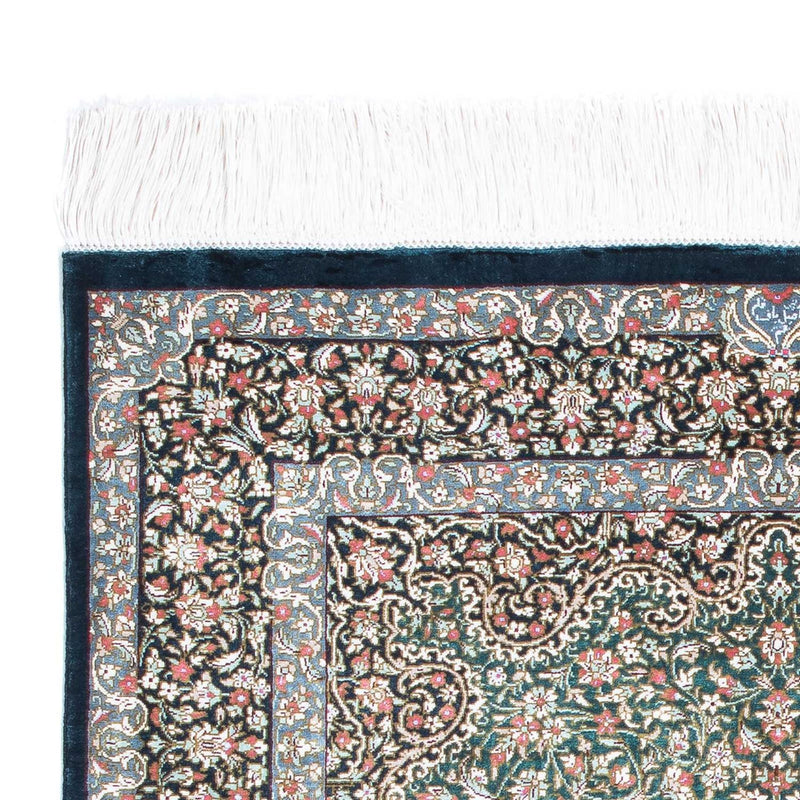 Persisk tæppe - Ghom - 119 x 77 cm - mørkeblå