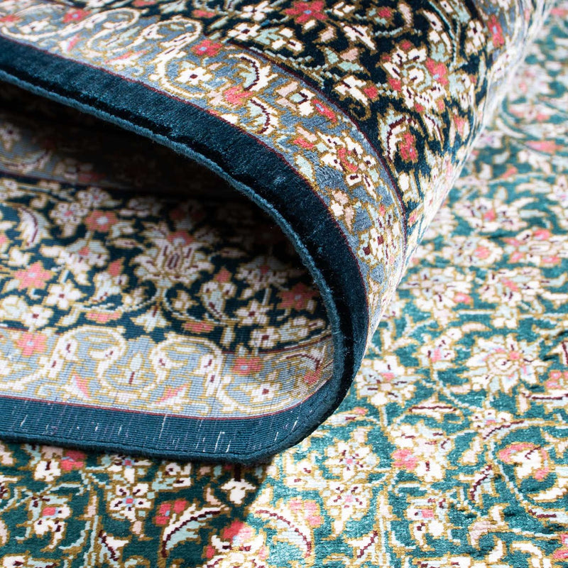 Persisk tæppe - Ghom - 119 x 77 cm - mørkeblå