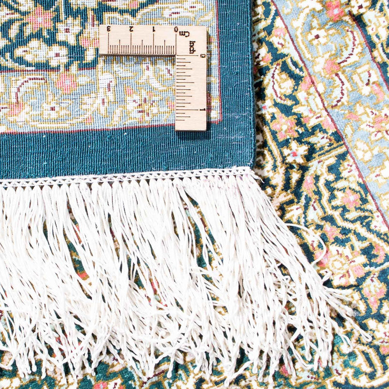 Persisk tæppe - Ghom - 119 x 77 cm - mørkeblå