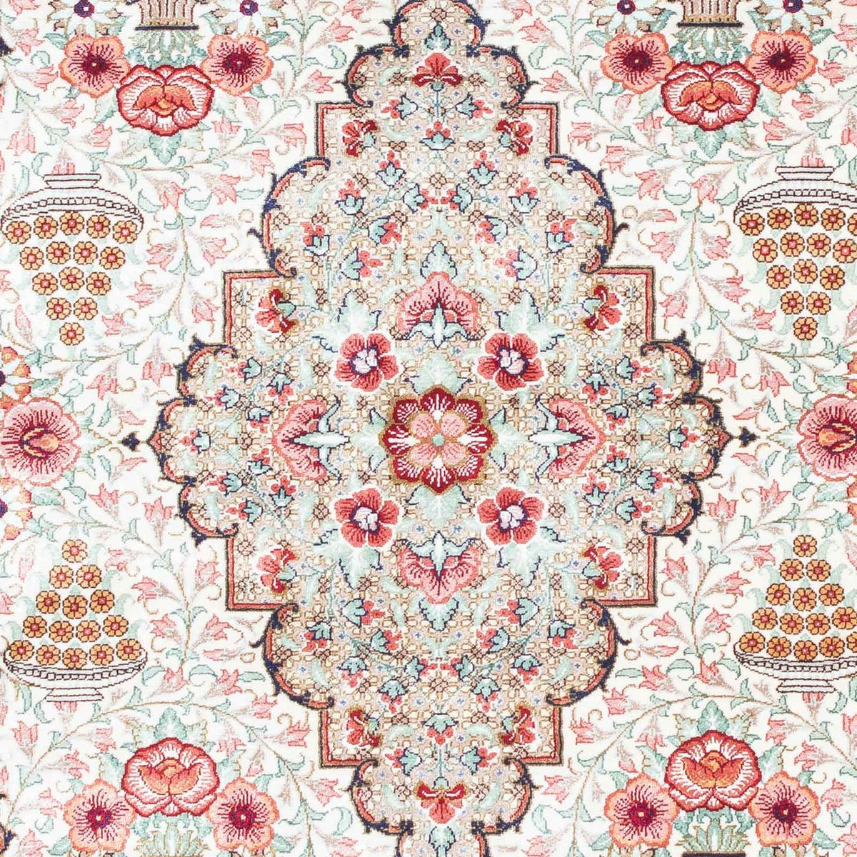 Persisk tæppe - Ghom - 125 x 84 cm - beige