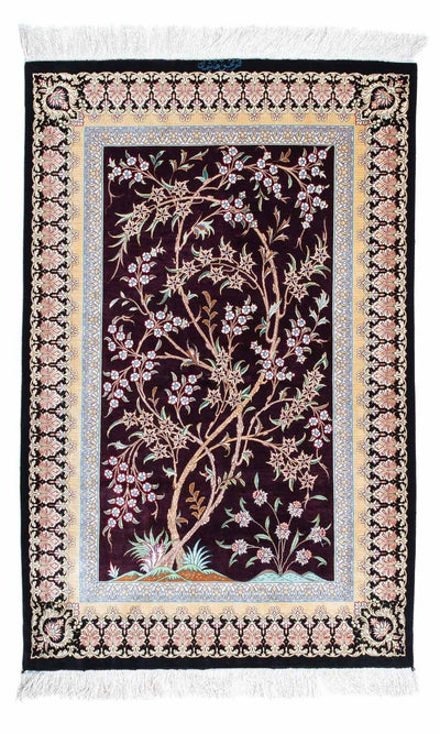 Qom Tæppe 79x123cm - Persisk tæppe