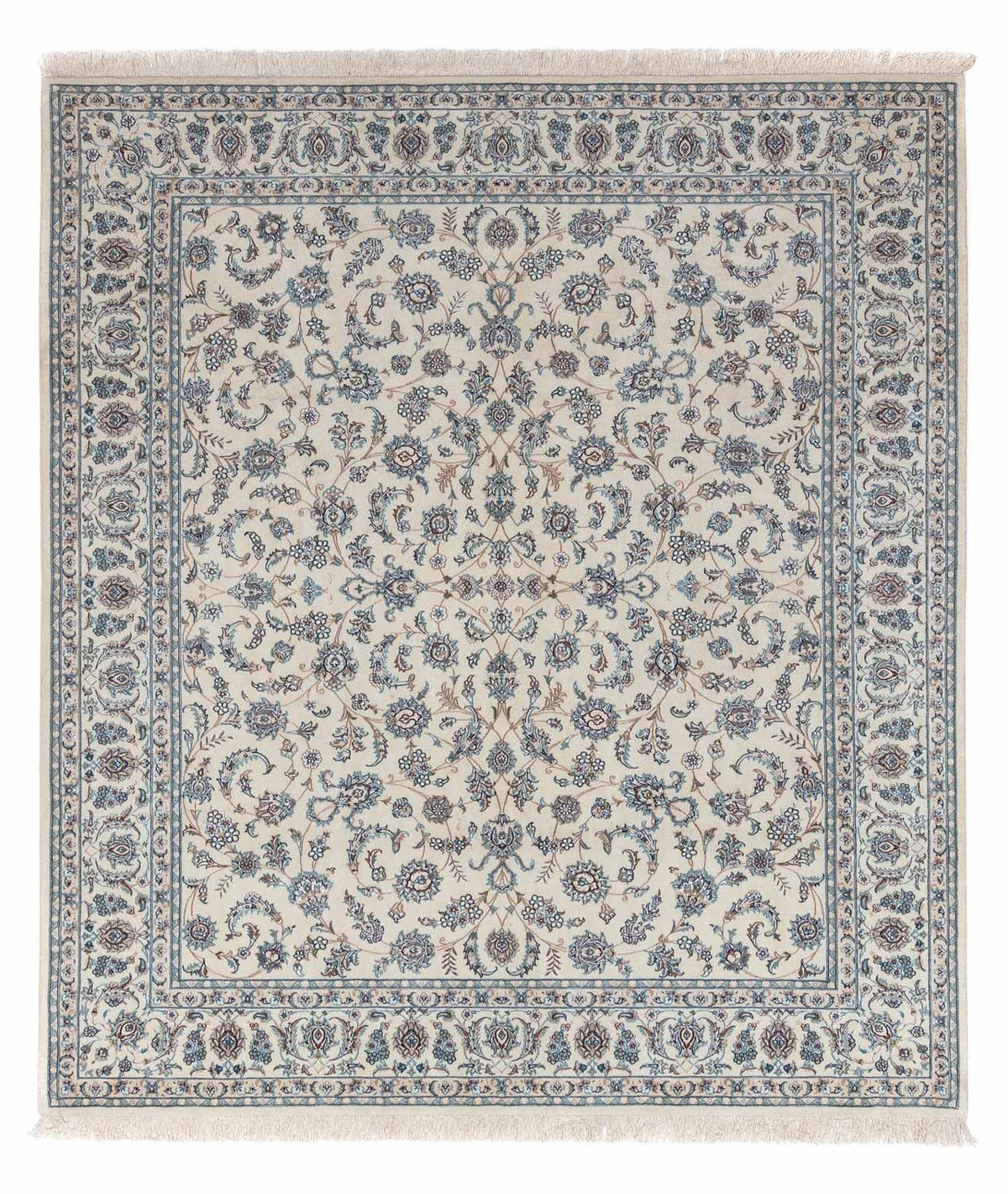 Persisk tæppe - Nain - Royal - 300 x 250 cm - sølv