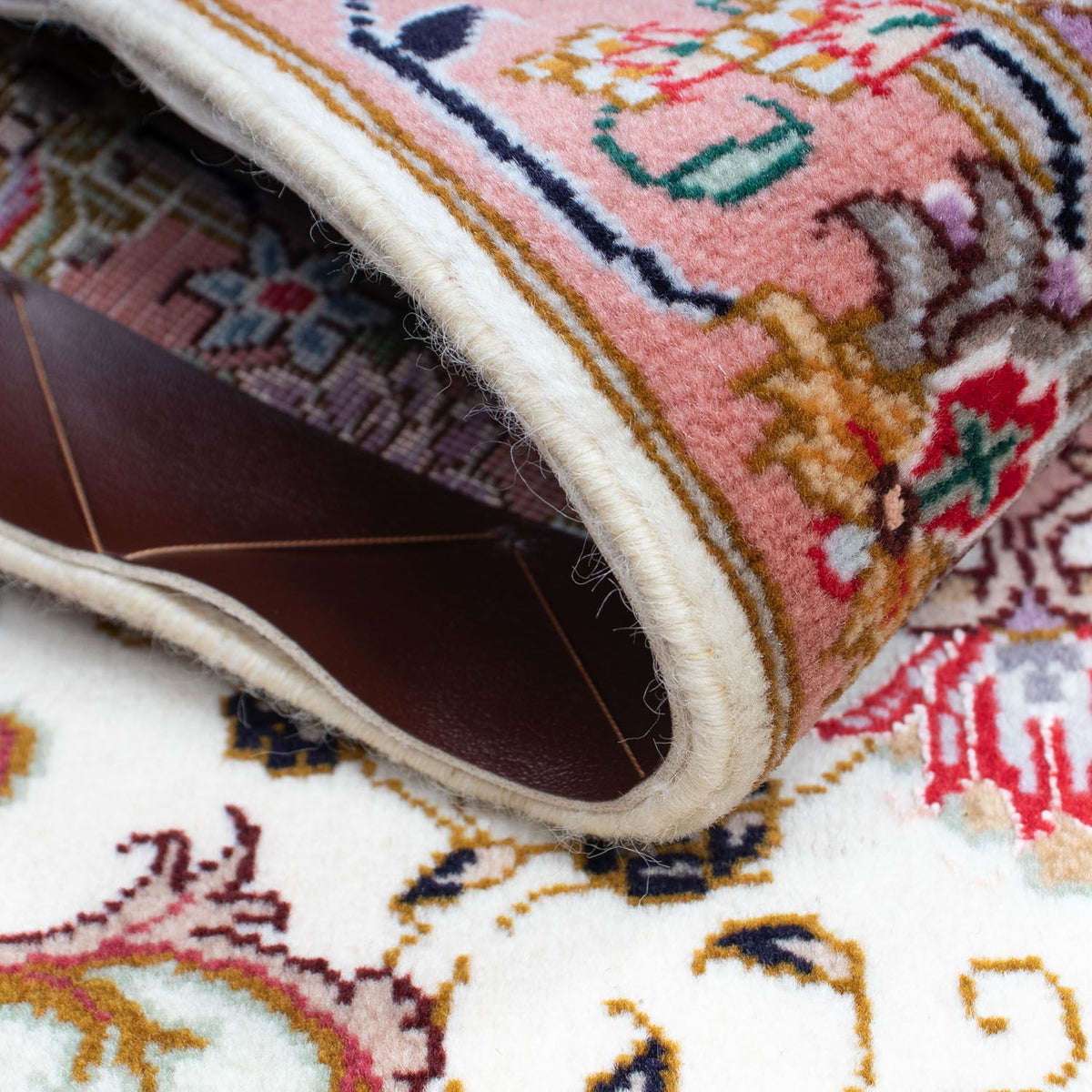 Persisk tæppe - Tabriz - Royal - 90 x 60 cm - beige