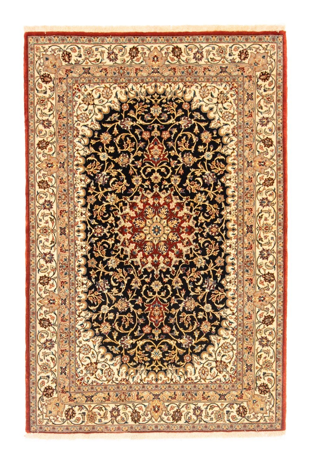 Persisk tæppe - Ghom - 160 x 103 cm - sort