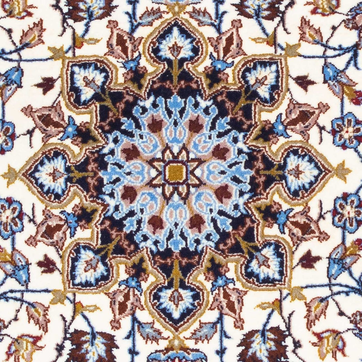 Persisk tæppe - Isfahan - Premium - 118 x 83 cm - beige