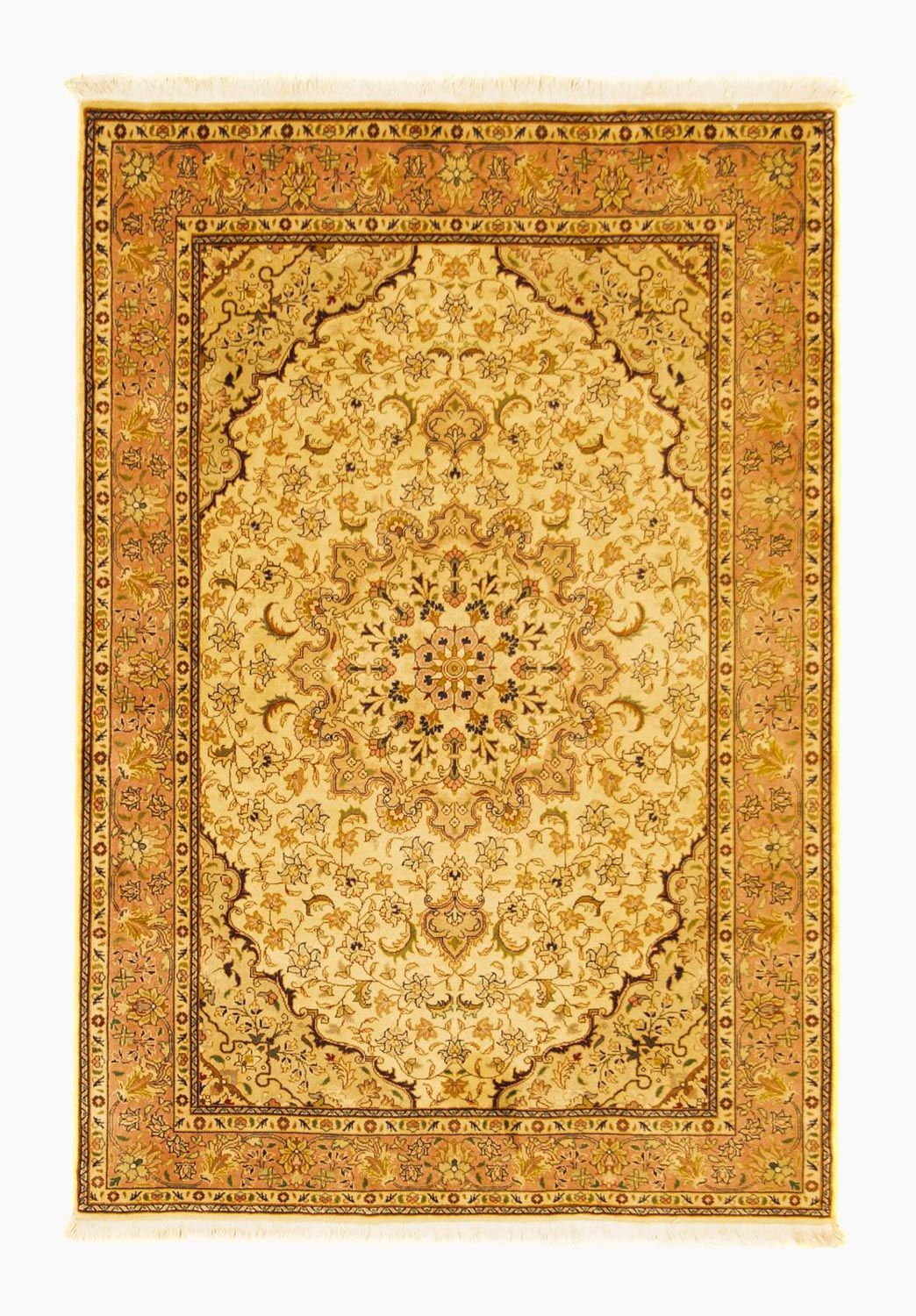 Persisk tæppe - Tabriz - Royal - 150 x 105 cm - beige