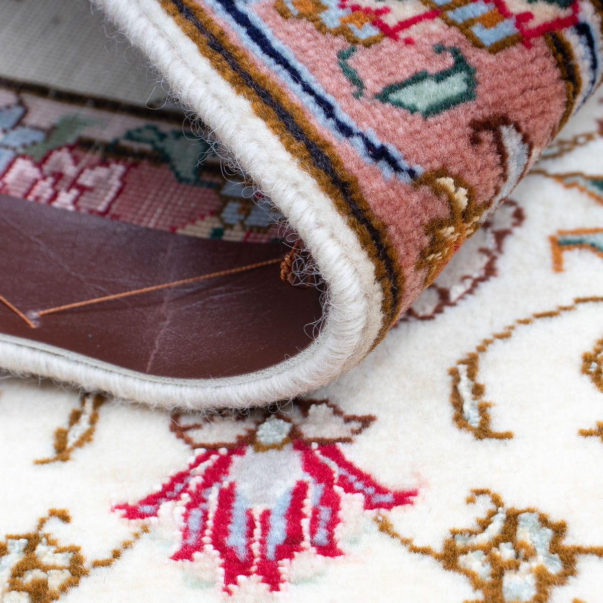 Persisk tæppe - Tabriz - Royal - 87 x 60 cm - beige