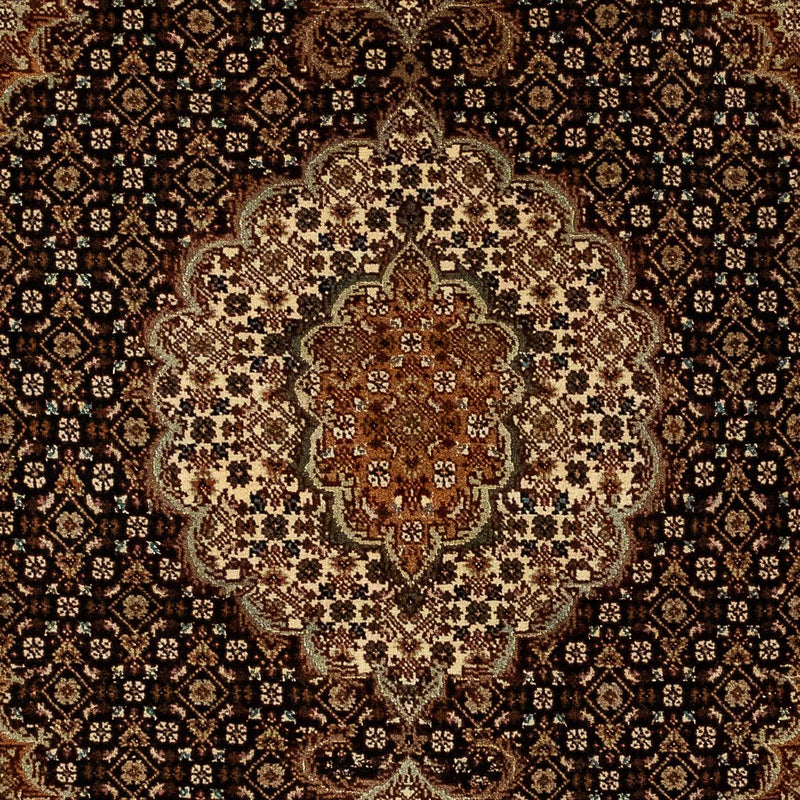 Persisk tæppe - Tabriz - Royal - 114 x 83 cm - mørkeblå