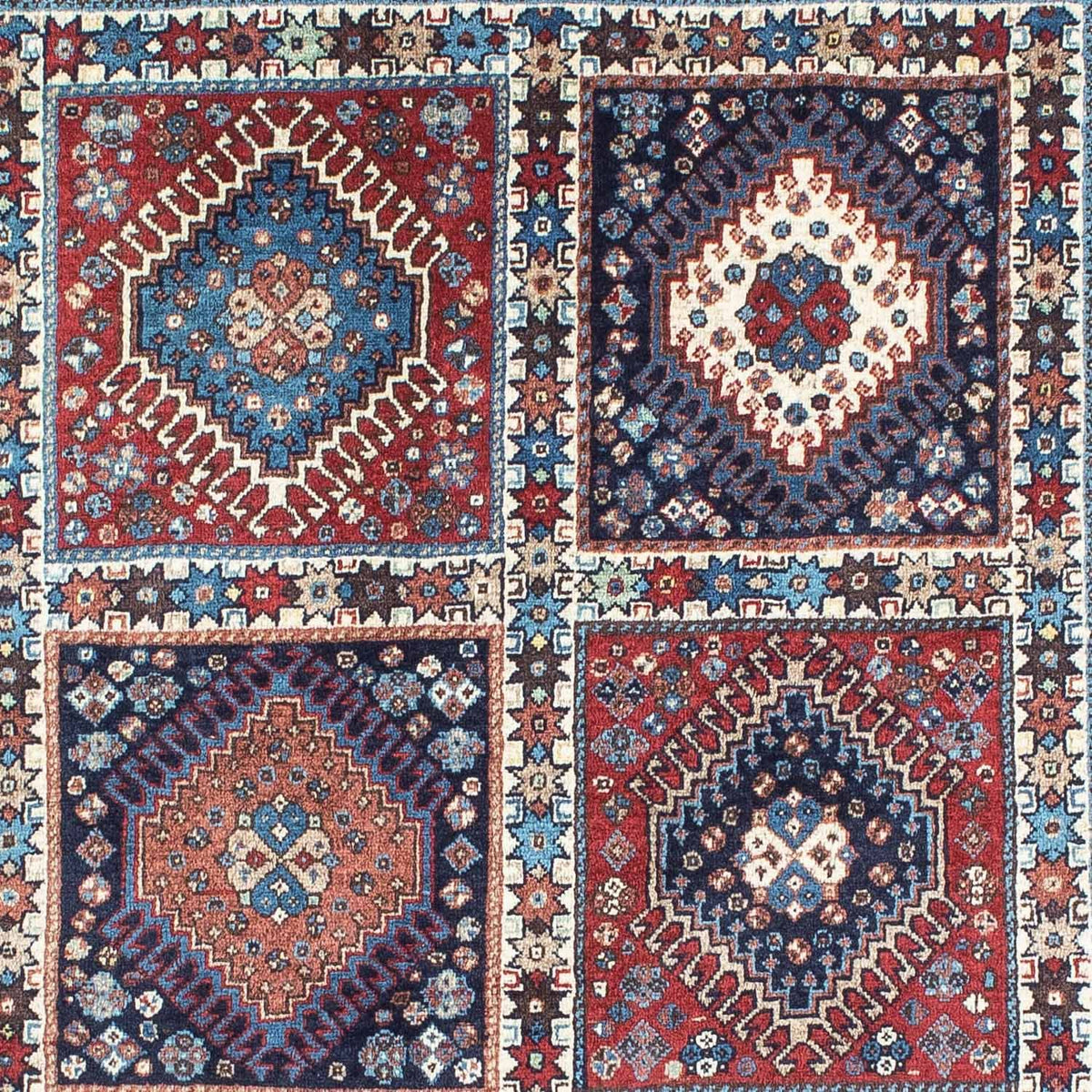 Persisk tæppe - Nomadisk - 146 x 102 cm - lysrød