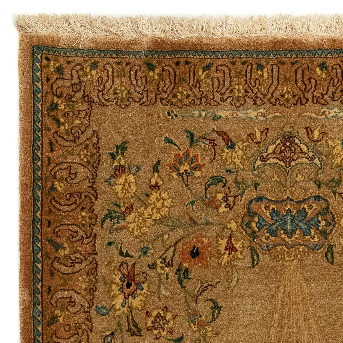 Persisk tæppe - Tabriz - Royal - 107 x 79 cm - brun