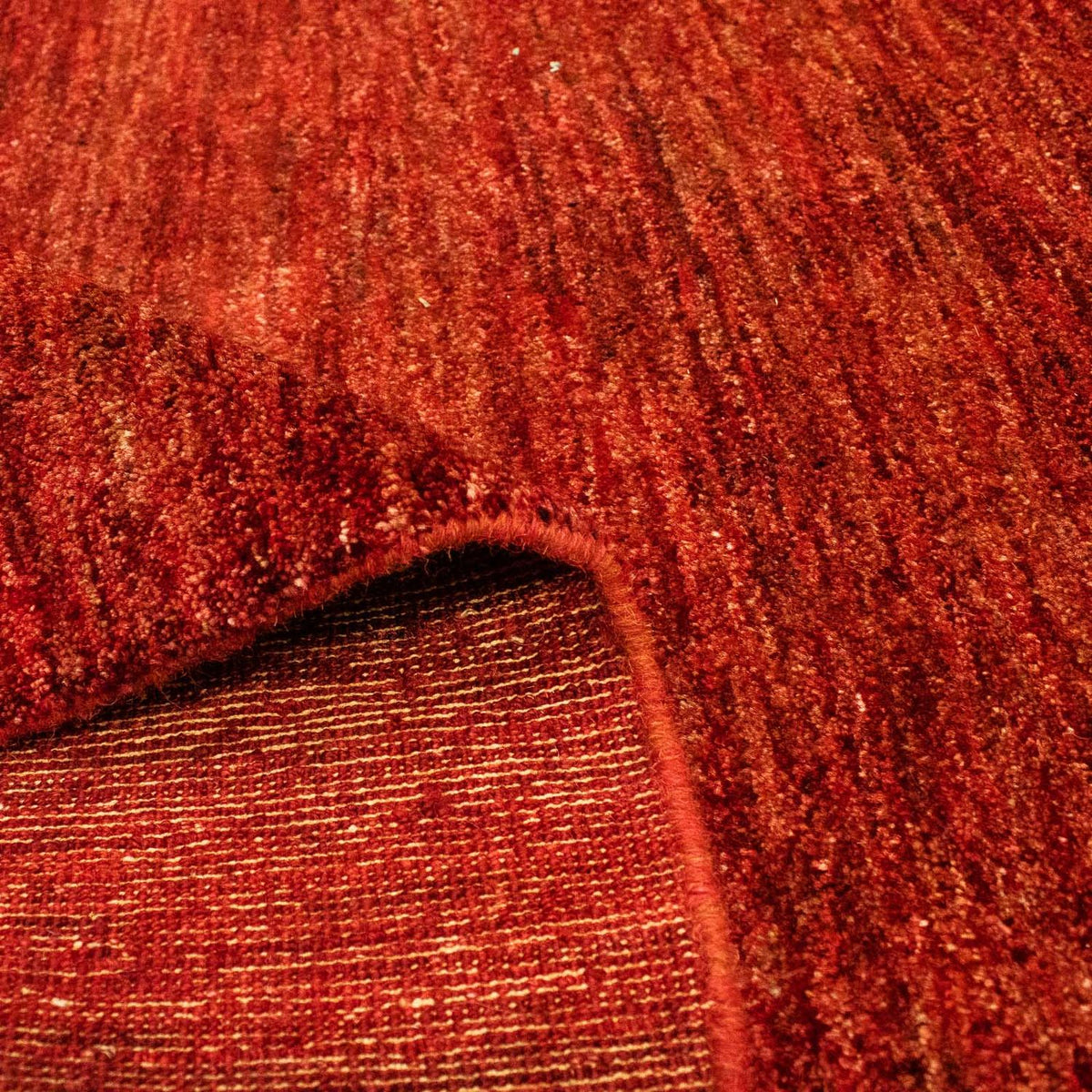 Gabbeh-tæppe - Indus - 202 x 137 cm - mørkerød