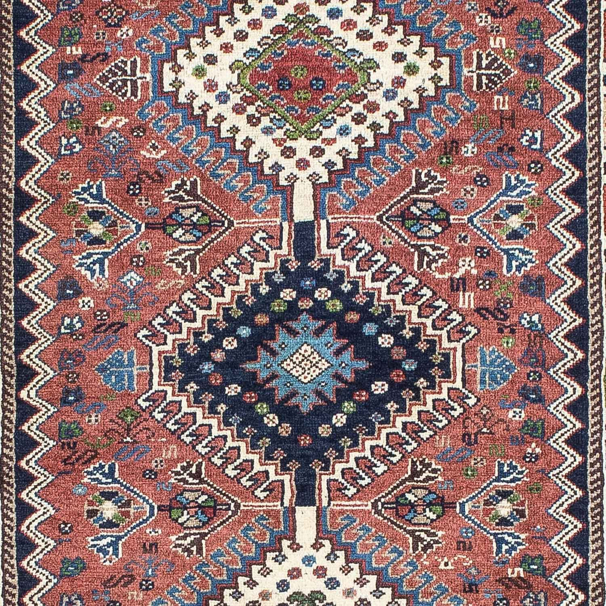 Løber Persisk tæppe - Nomadisk - 205 x 78 cm - lysrød