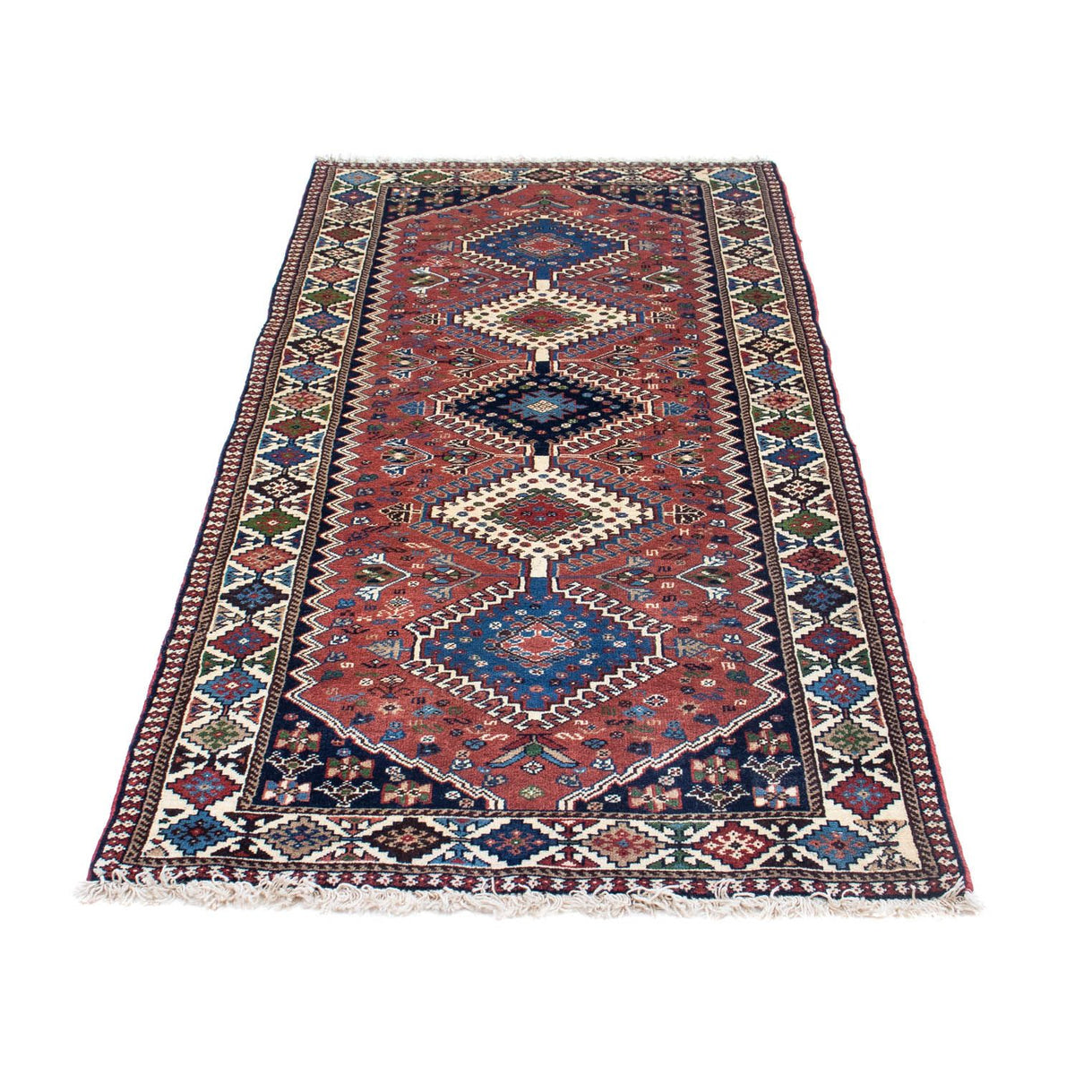Løber Persisk tæppe - Nomadisk - 205 x 78 cm - lysrød