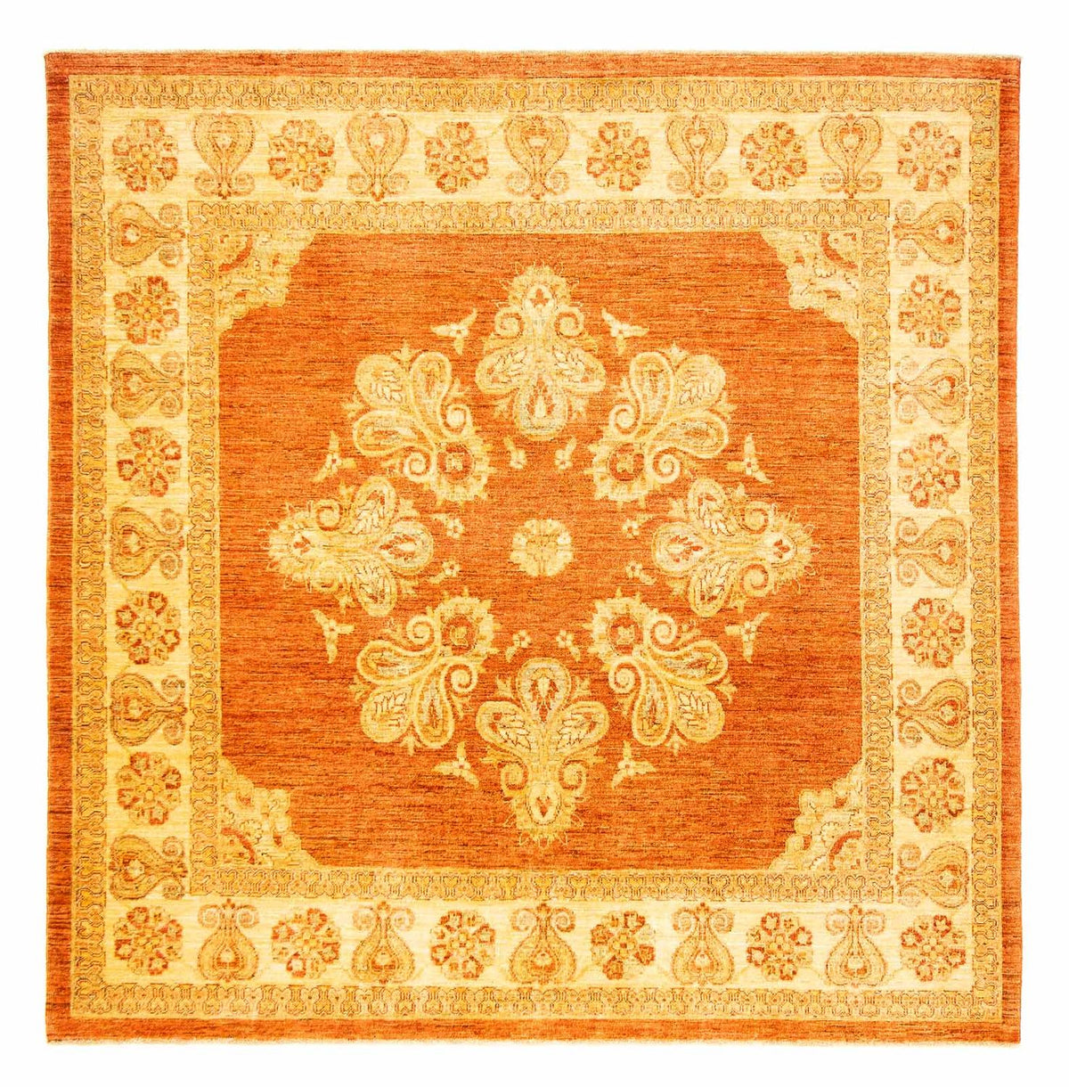 Ziegler Carpet firkantet  - 205 x 202 cm - rust