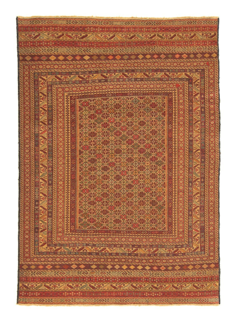 Kelim-tæppe - orientalsk - 173 x 127 cm - flerfarvet