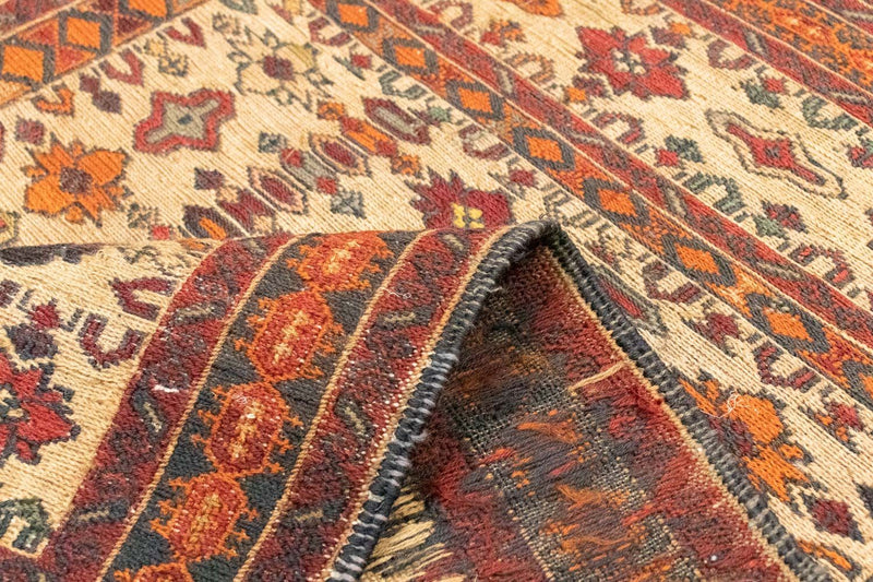 Kelim-tæppe - orientalsk - 140 x 89 cm - flerfarvet