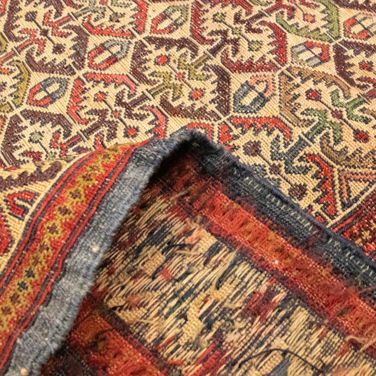 Kelim-tæppe - orientalsk - 182 x 125 cm - flerfarvet