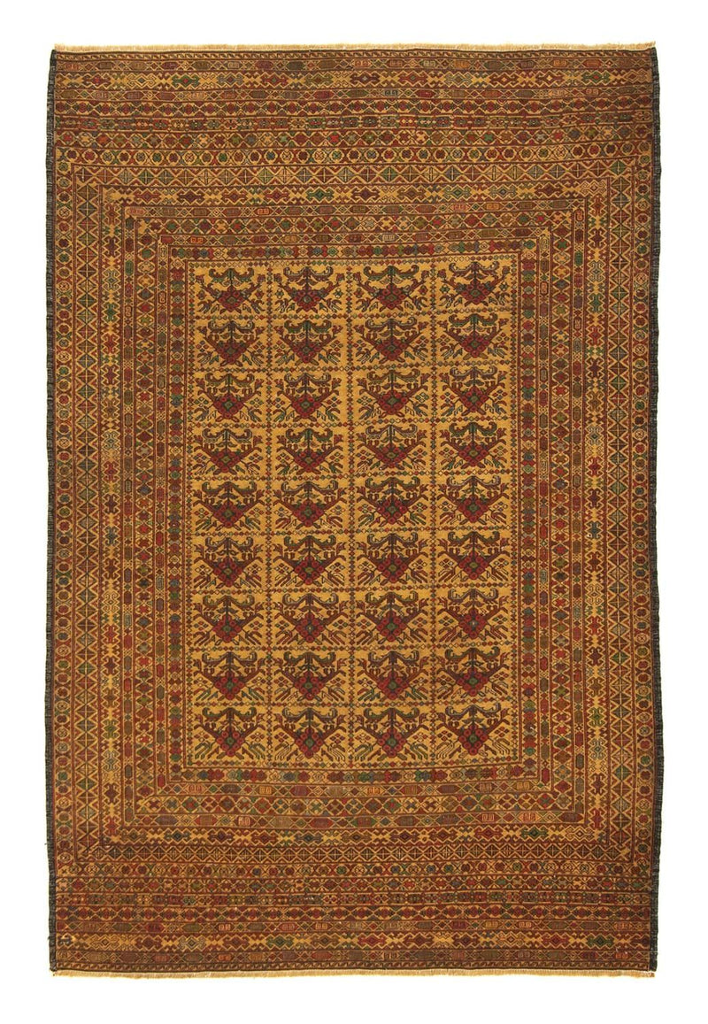 Kelim-tæppe - orientalsk - 187 x 125 cm - flerfarvet