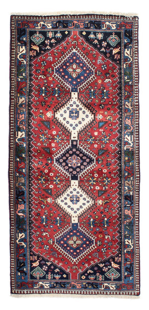 Løber Persisk tæppe - Nomadisk - 196 x 87 cm - mørkerød
