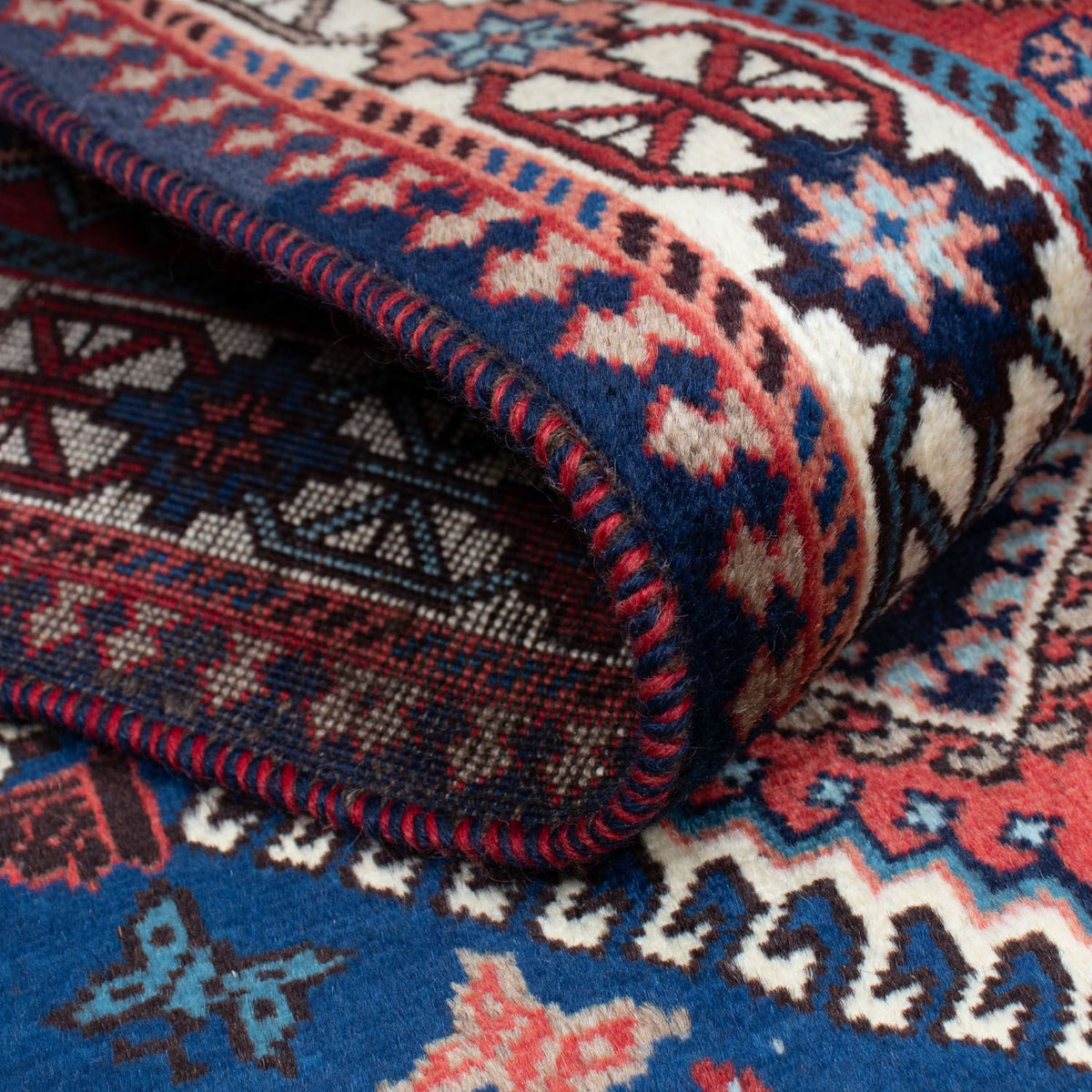 Løber Persisk tæppe - Nomadisk - 195 x 80 cm - mørkerød