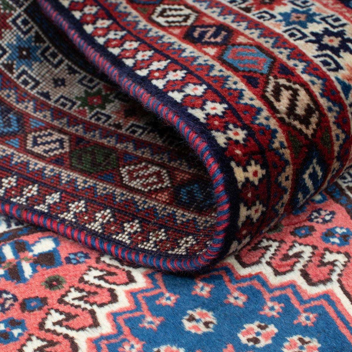 Løber Persisk tæppe - Nomadisk - 195 x 81 cm - lysrød