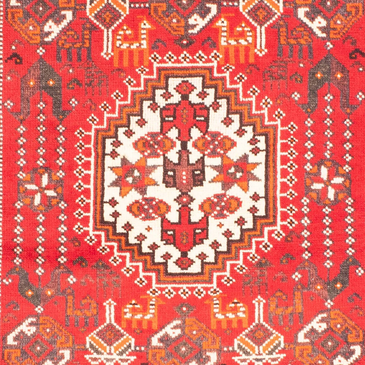 Persisk tæppe - Nomadisk - 159 x 110 cm - rød