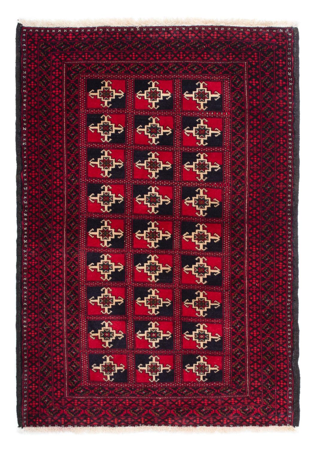 Baluch-tæppe - 137 x 97 cm - mørkerød