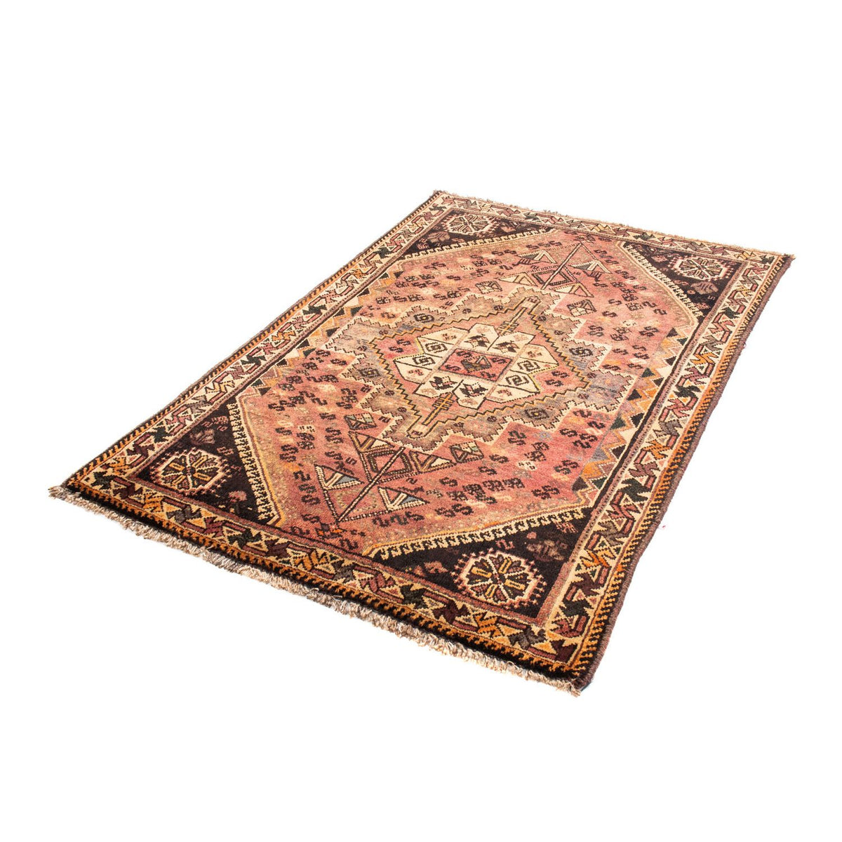 Persisk tæppe - Nomadisk - 161 x 109 cm - lysrød