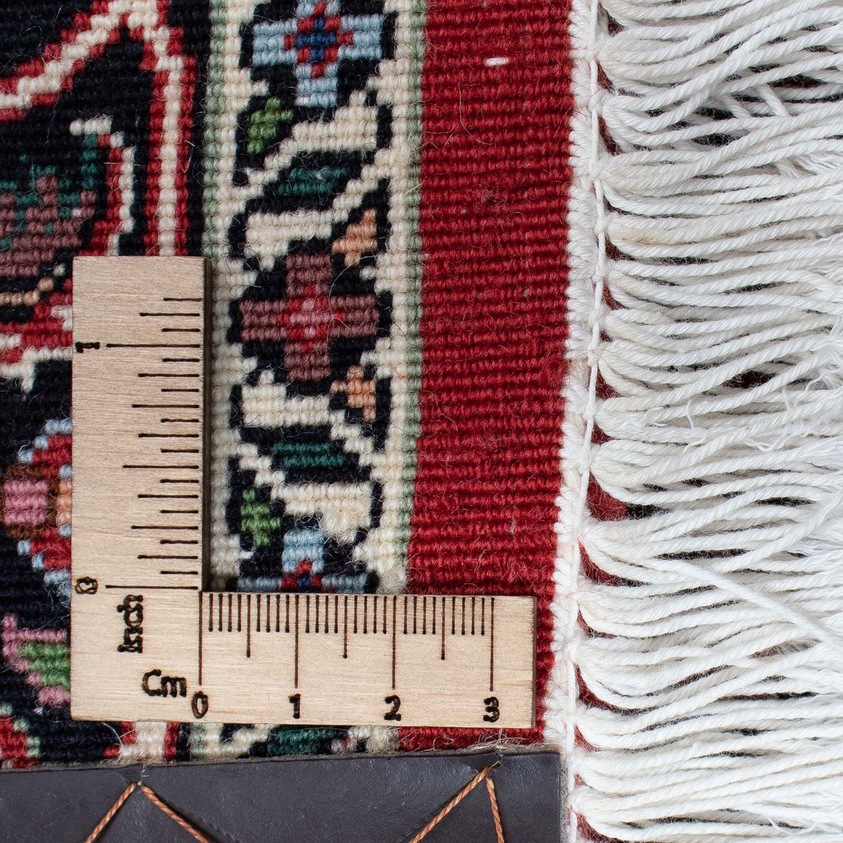 Løber Persisk tæppe - Bijar - 201 x 100 cm - mørkerød