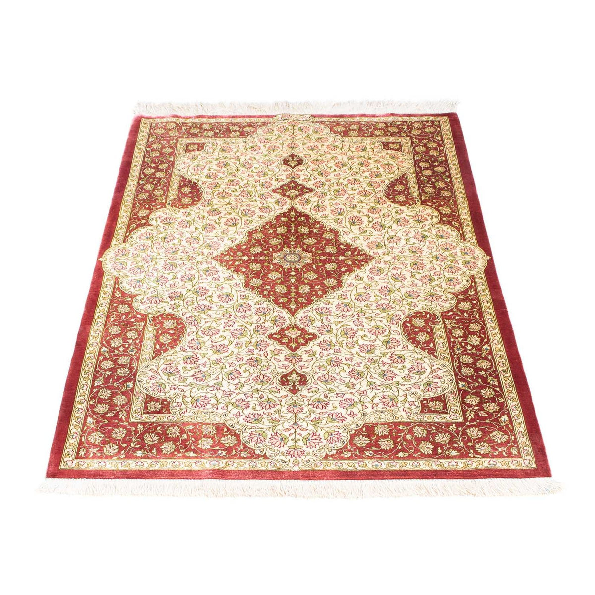Persisk tæppe - Ghom - 125 x 80 cm - beige