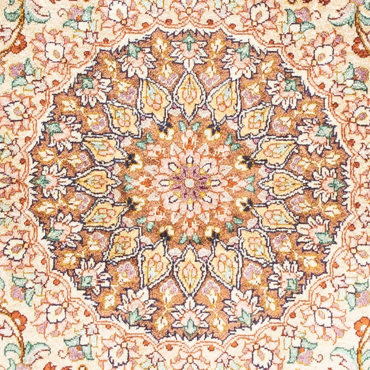 Persisk tæppe - Ghom - 123 x 76 cm - beige