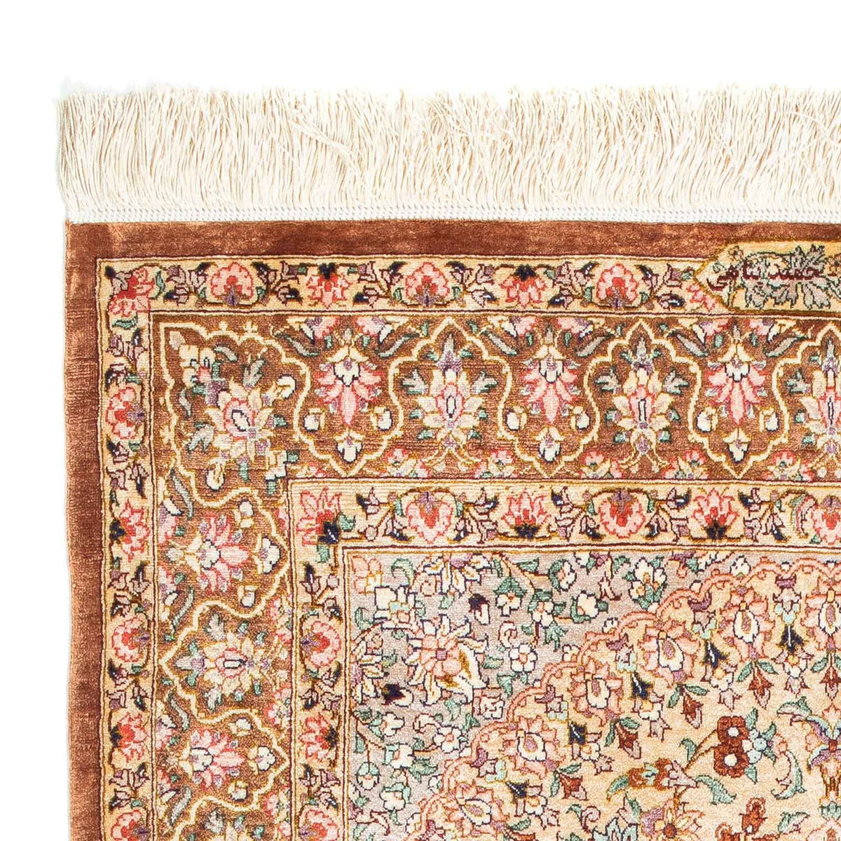 Persisk tæppe - Ghom - 123 x 76 cm - beige