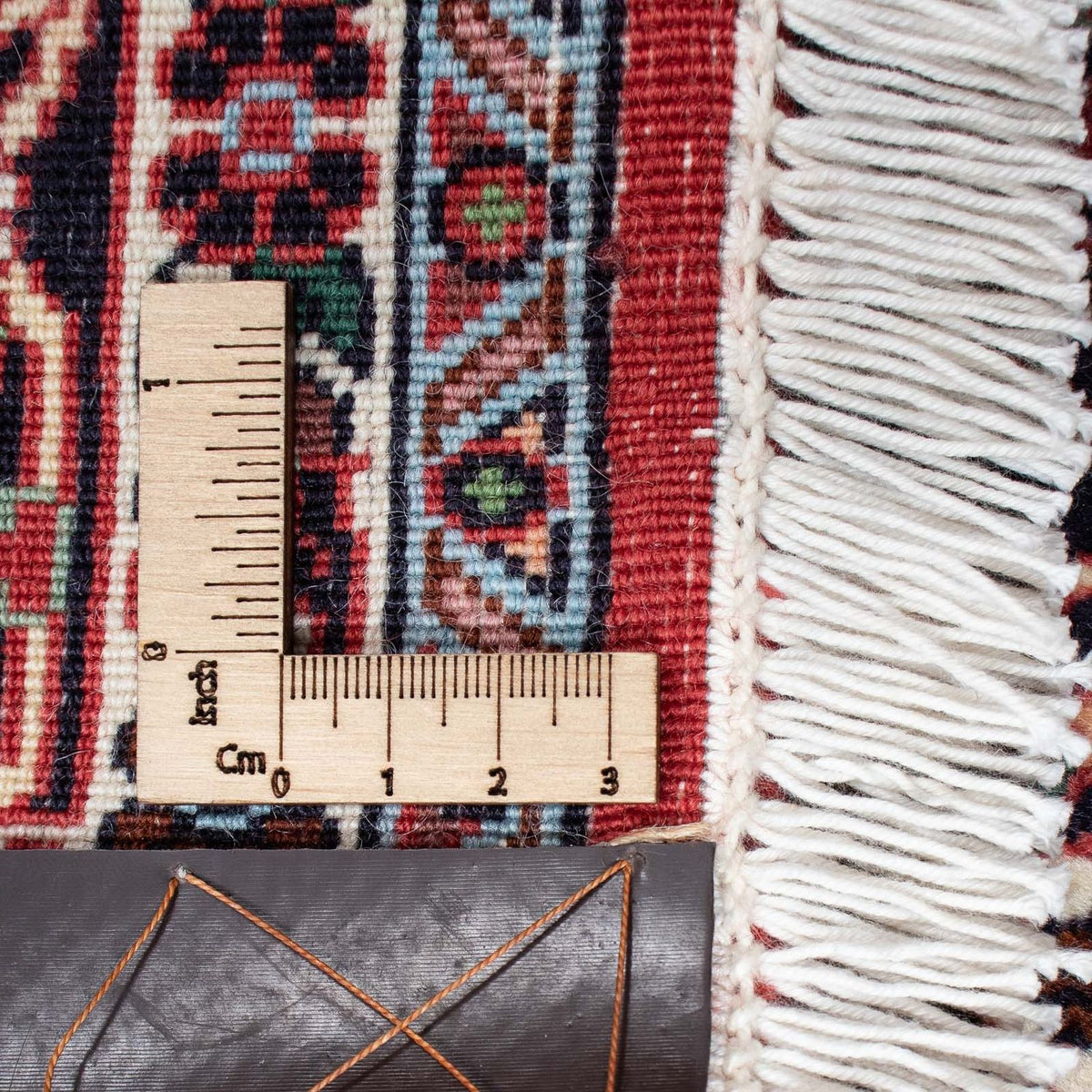 Persisk tæppe - Bijar - 206 x 132 cm - lysrød