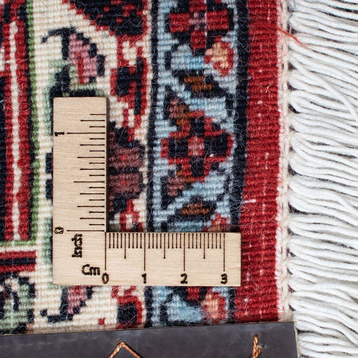 Persisk tæppe - Bijar - 209 x 132 cm - lysrød