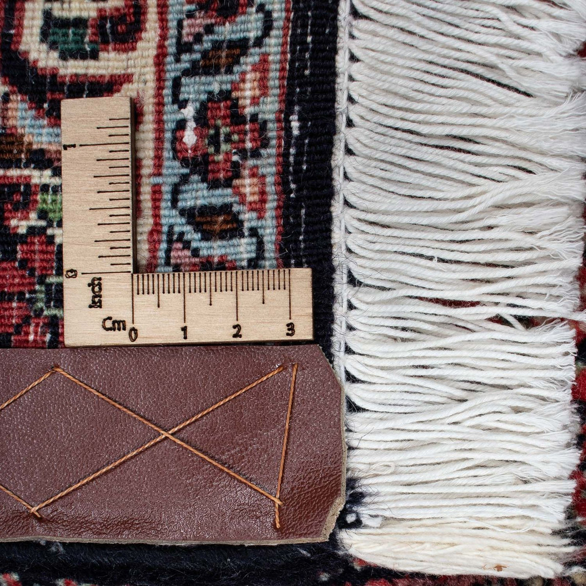 Persisk tæppe - Bijar - 194 x 132 cm - mørkeblå