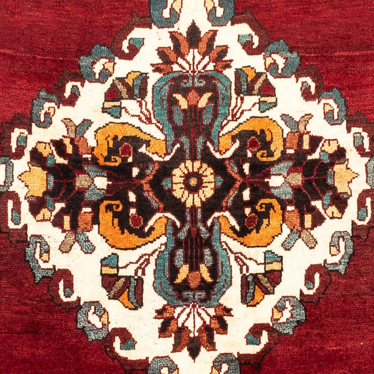 Persisk tæppe - Nomadisk - 240 x 150 cm - mørkerød