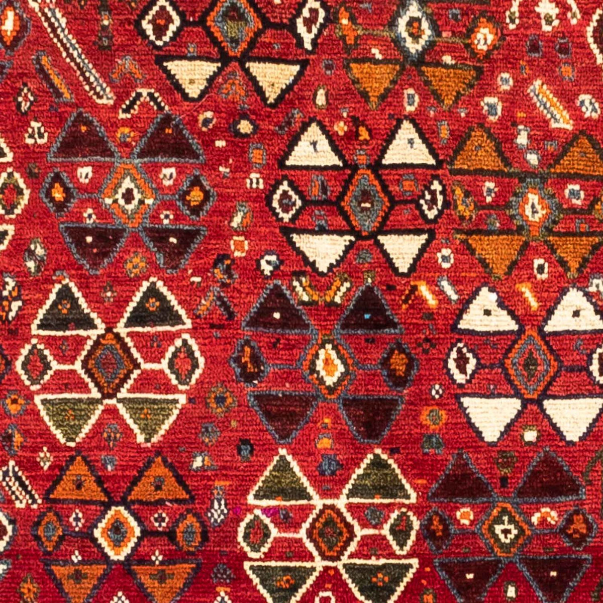 Persisk tæppe - Nomadisk - 233 x 152 cm - mørkerød