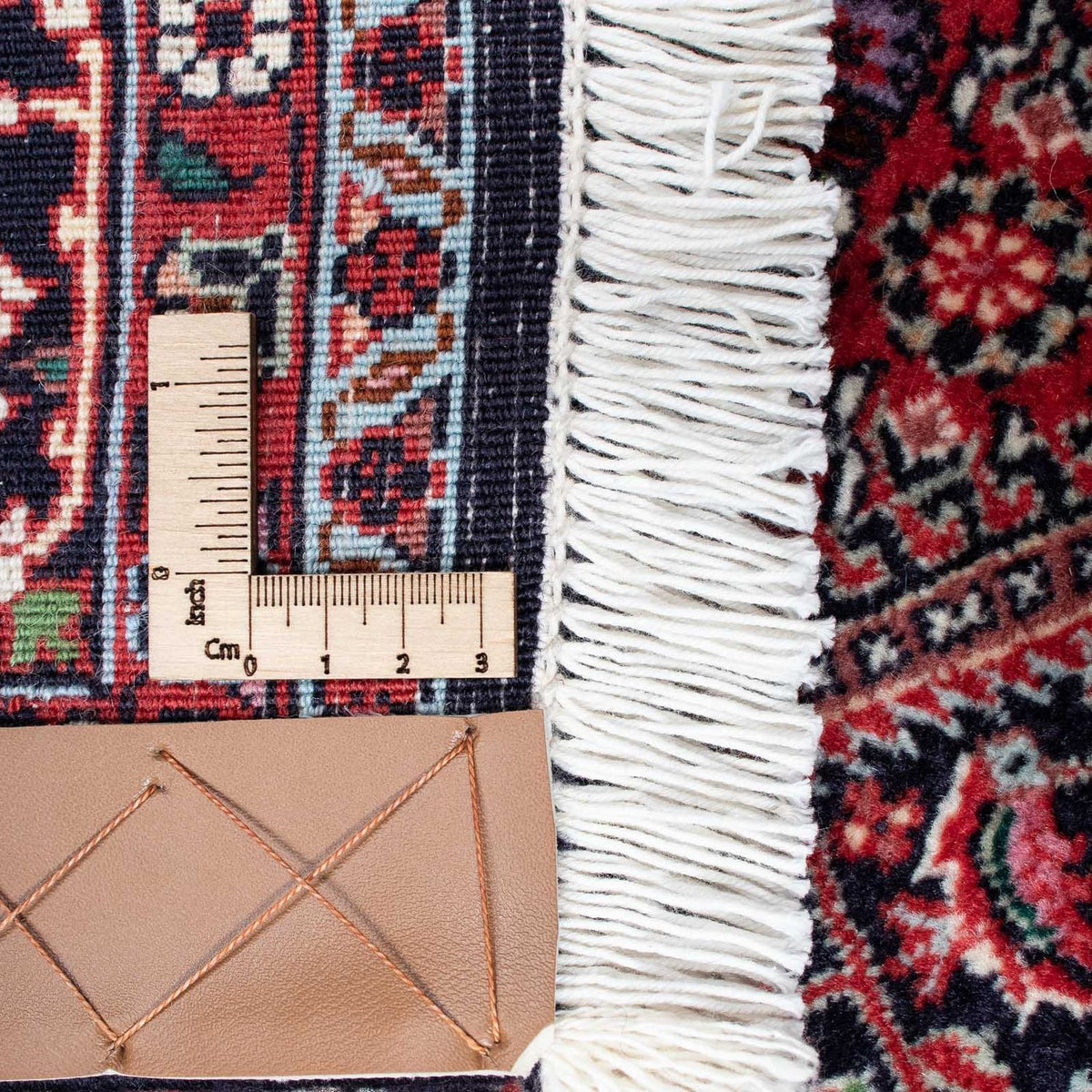 Persisk tæppe - Bijar - 215 x 132 cm - lysrød