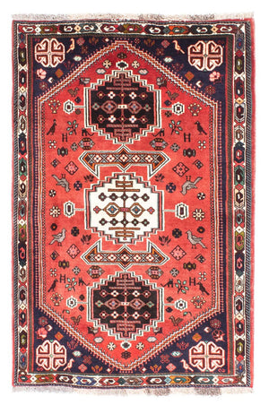 Persisk tæppe - Nomadisk - 170 x 116 cm - mørkerød