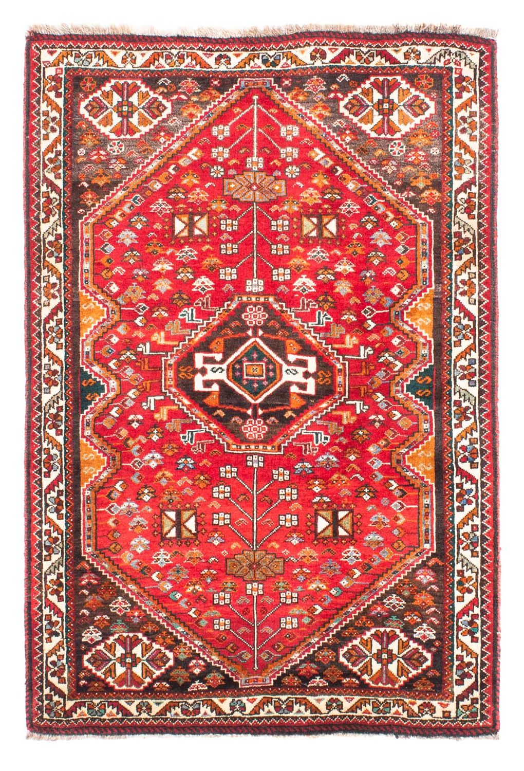 Persisk tæppe - Nomadisk - 155 x 106 cm - rød
