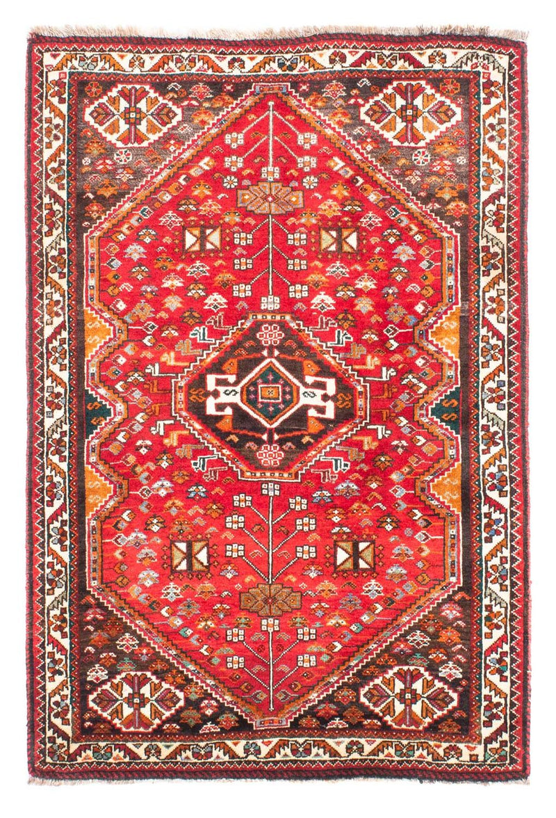 Persisk tæppe - Nomadisk - 155 x 106 cm - rød