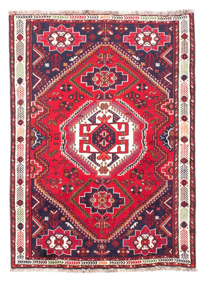 Persisk tæppe - Nomadisk - 158 x 117 cm - mørkerød