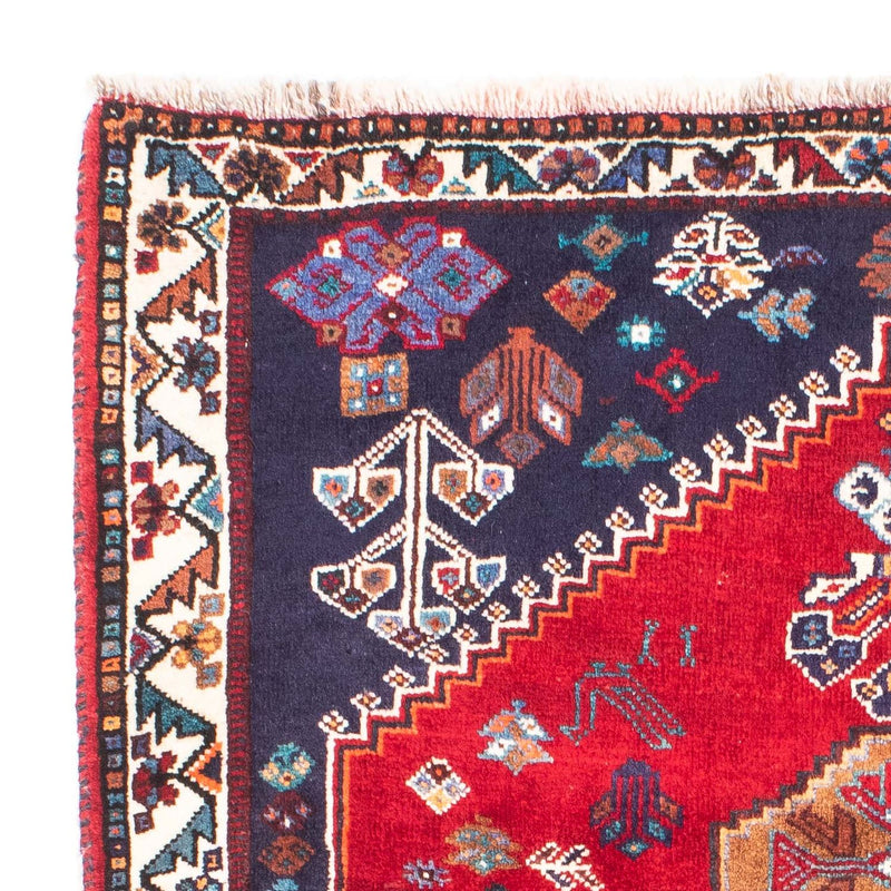 Persisk tæppe - Nomadisk - 157 x 119 cm - mørkerød