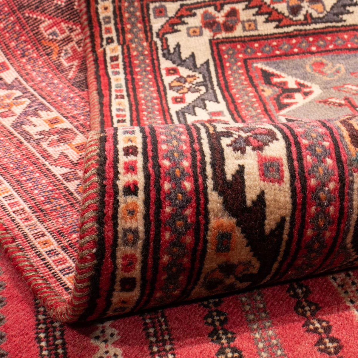 Persisk tæppe - Nomadisk - 289 x 213 cm - rød