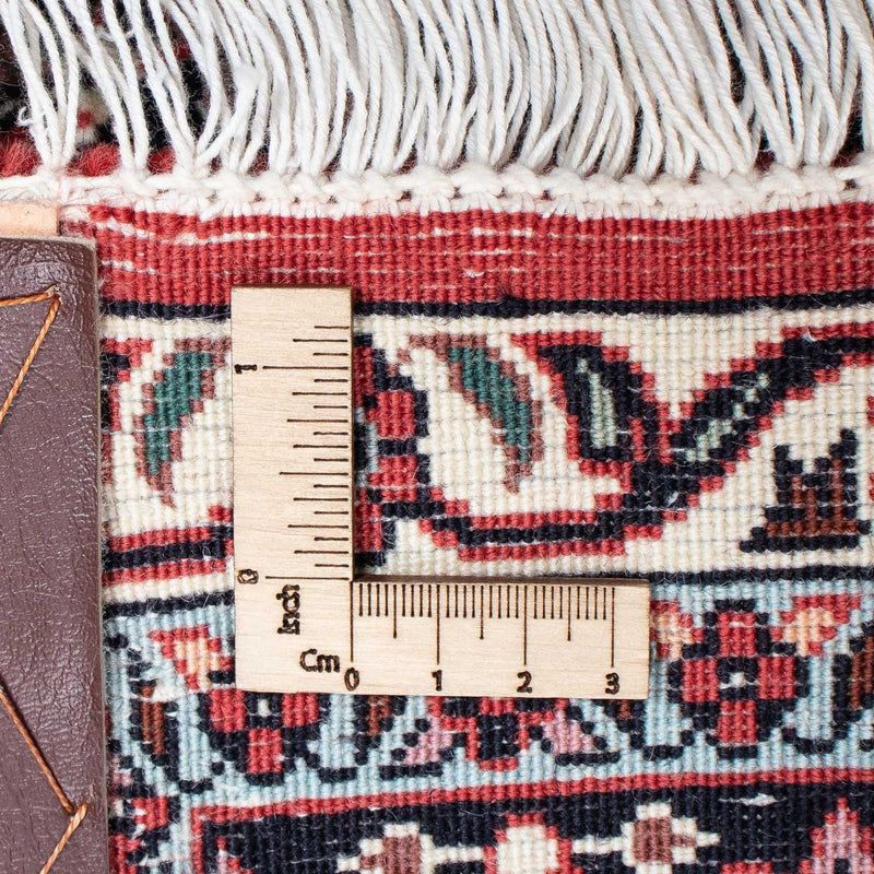 Persisk tæppe - Bijar - 217 x 131 cm - lysrød