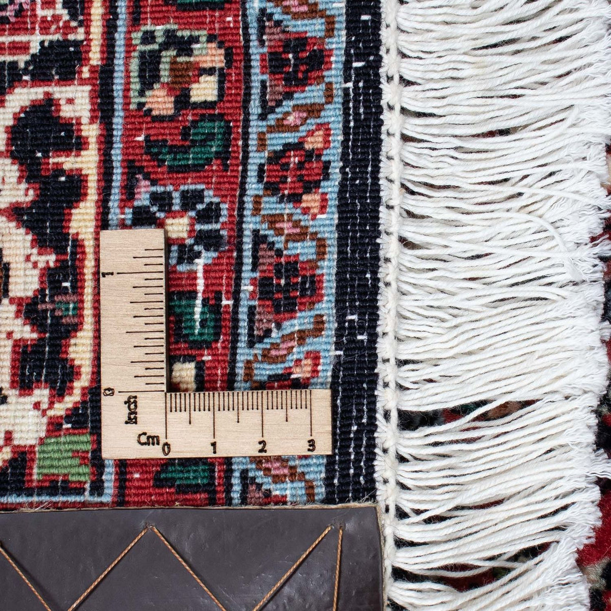 Persisk tæppe - Bijar - 215 x 128 cm - lysrød